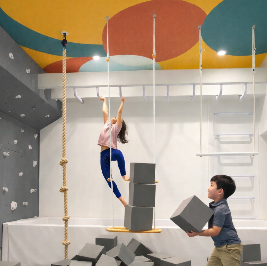 Circular Abstract Ceiling Paper- Smart Playrooms