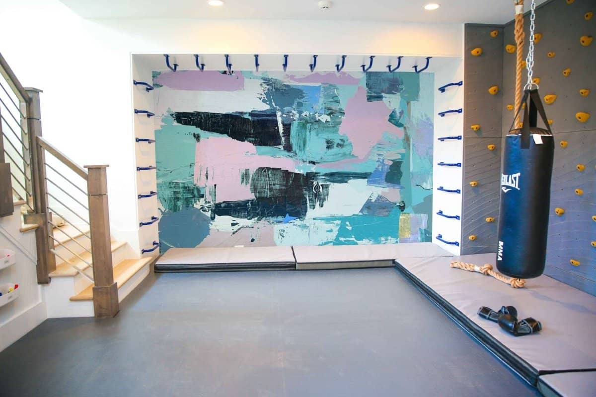 Colorful fixture wallpaper for playrooms featuring abstract design with playful elements