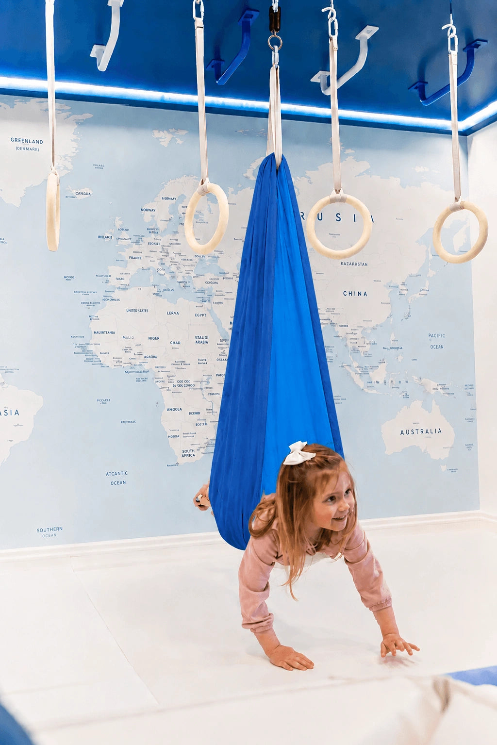 Kids Sensory Indoor Swing | Adjustable Cotton or Lycra Therapy Swing