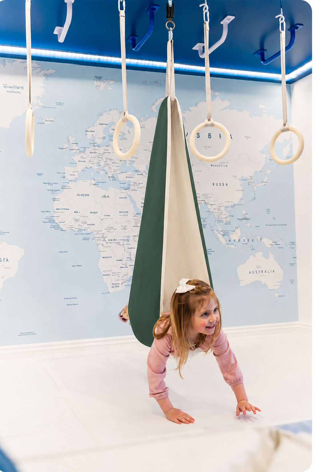 Kids Sensory Indoor Swing | Adjustable Cotton or Lycra Therapy Swing