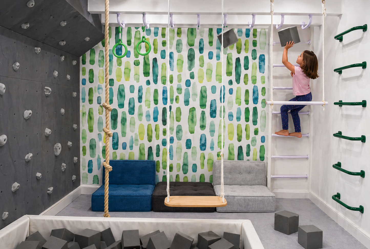 ArtClass Wallpaper for Bedroom + Playrooms | Artistic Pattern Wallpaper
