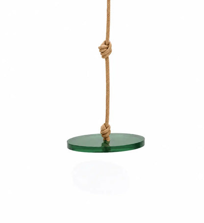 Acrylic Balance Swing (Green with tan rope)