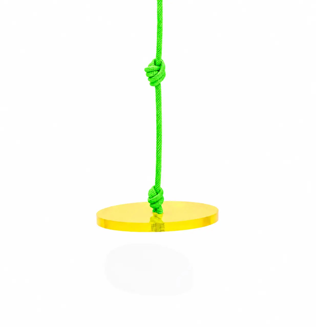 Acrylic Balance Swing (Yellow with green rope)
