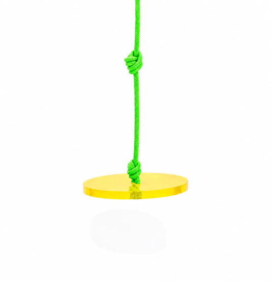 Acrylic Balance Swing (Yellow with green rope)