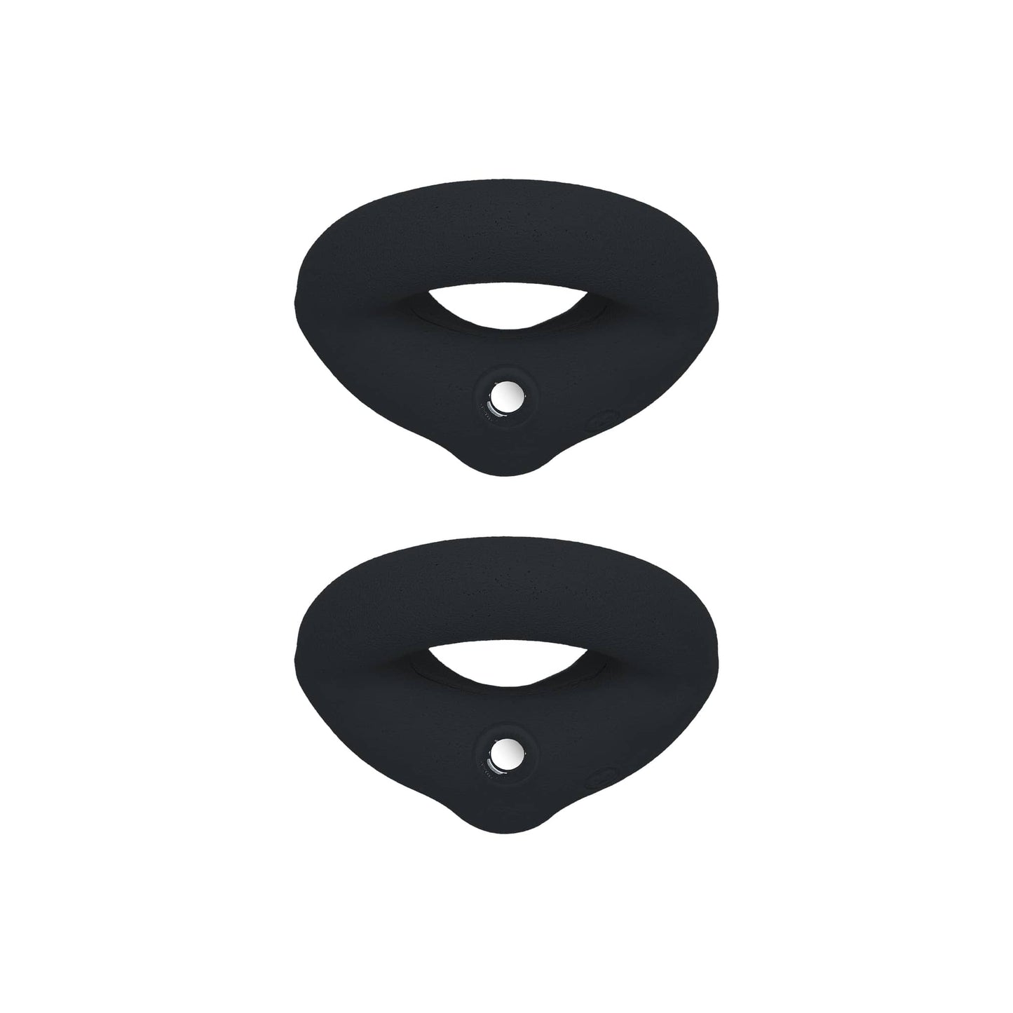 kids rock climbing wall holds in black, designed for safe climbing practice for children