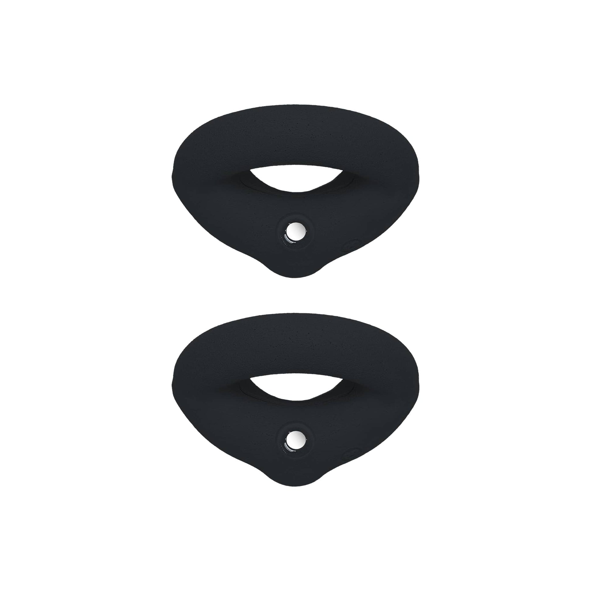 kids rock climbing wall holds in black, designed for safe climbing practice for children