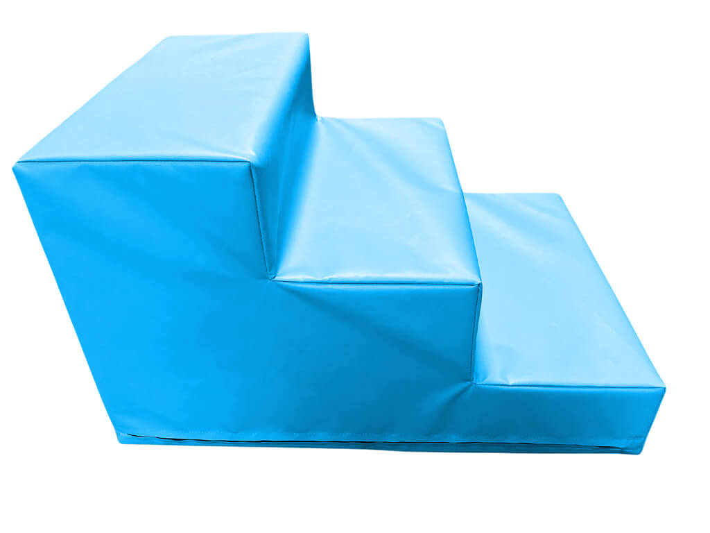 AK Athletics Soft Play Stairs for Toddlers in Blue, perfect for safe climbing and playactivity