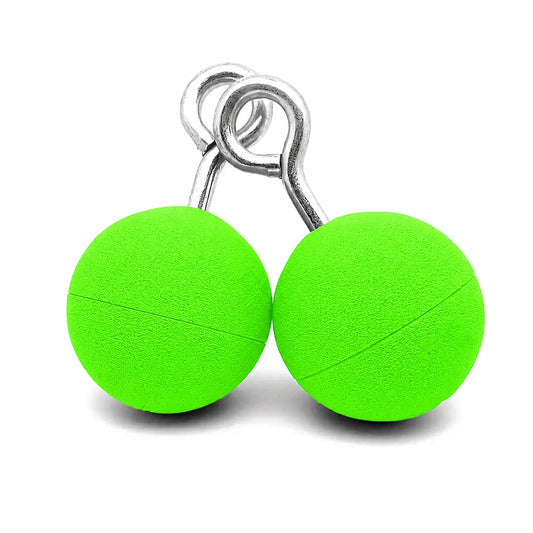 Hanging Ninja Balls Climbing - Neon Lime