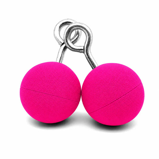 Hanging Ninja Balls Climbing - Neon Pink