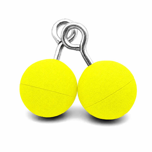 Hanging Ninja Balls Climbing - Neon Yellow