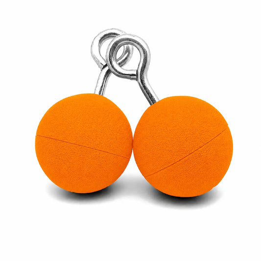 Hanging Ninja Balls Climbing - Pastel Orange