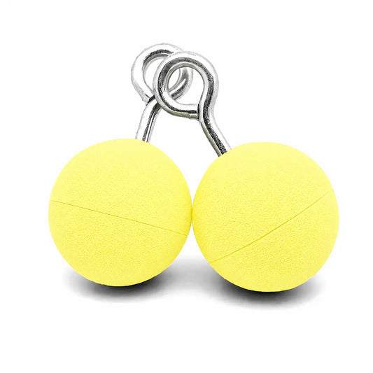 Hanging Ninja Balls Climbing - Pastel Yellow