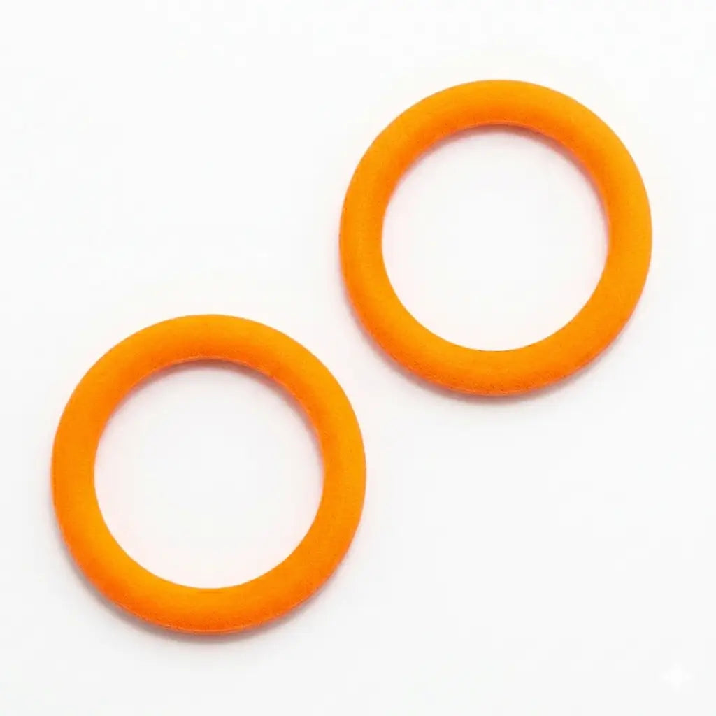 Hanging Ninja Rings - Neon Orange