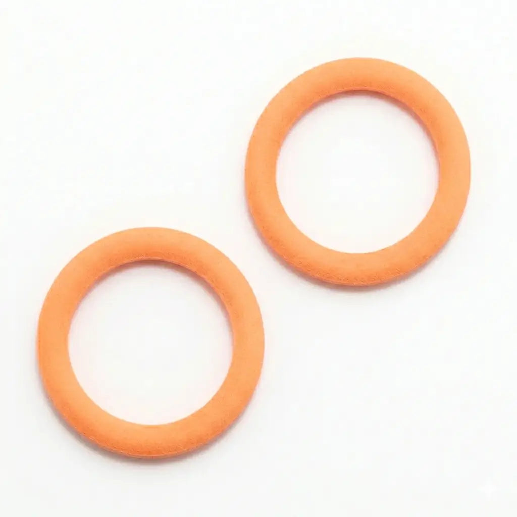 Hanging Ninja Rings - Pastel Orange