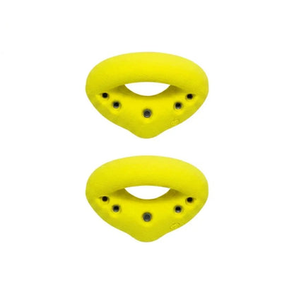 Large Grabber Climbing Wall Holds Neon Yellow Screw on