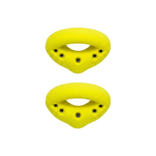 Large Grabber Climbing Wall Holds Neon Yellow Screw on