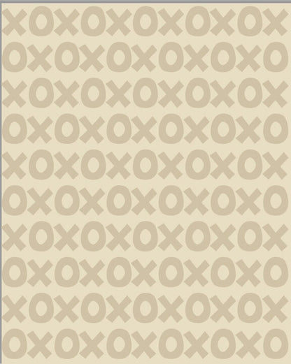 Large XO Cream Inverted