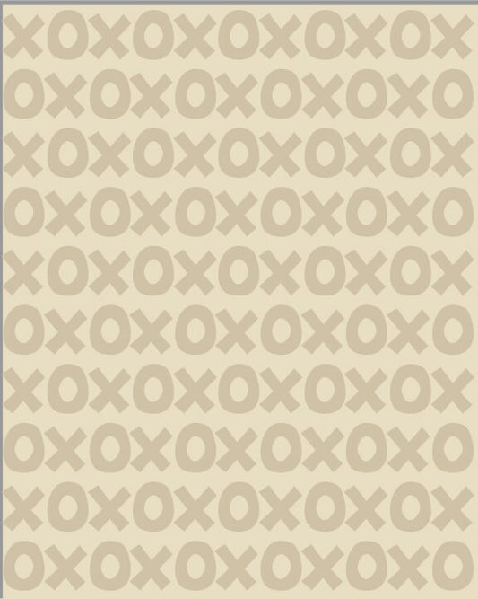 Large XO Cream Inverted