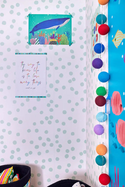 Mint Confetti Wallpaper