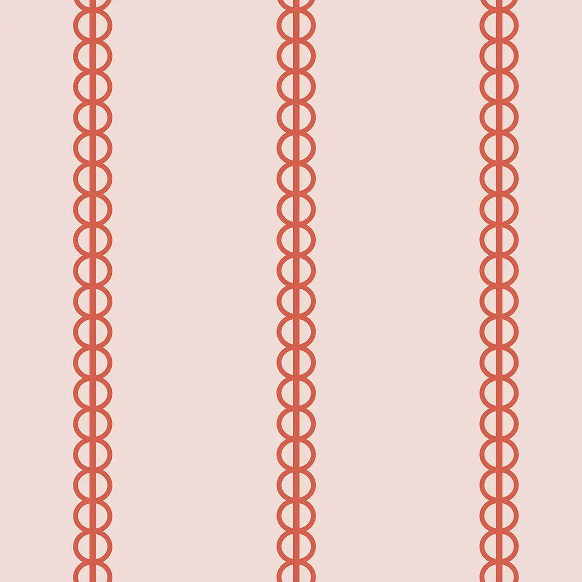 Red Ornamental Stripes Wallpaper