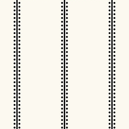 Black Dots and Stripes Wallpaper