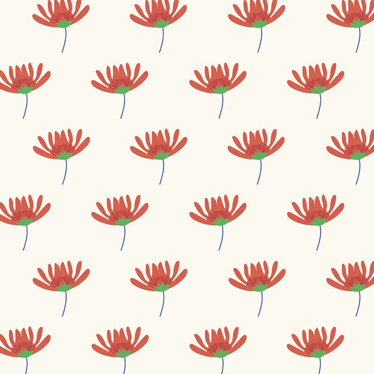 Carmine Flowers Wallpaper