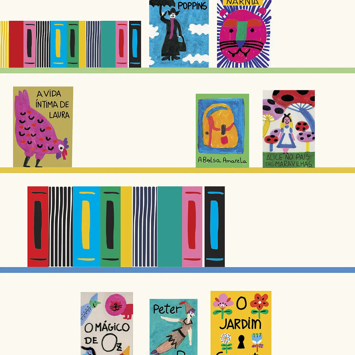 Children's Library Wallpaper
