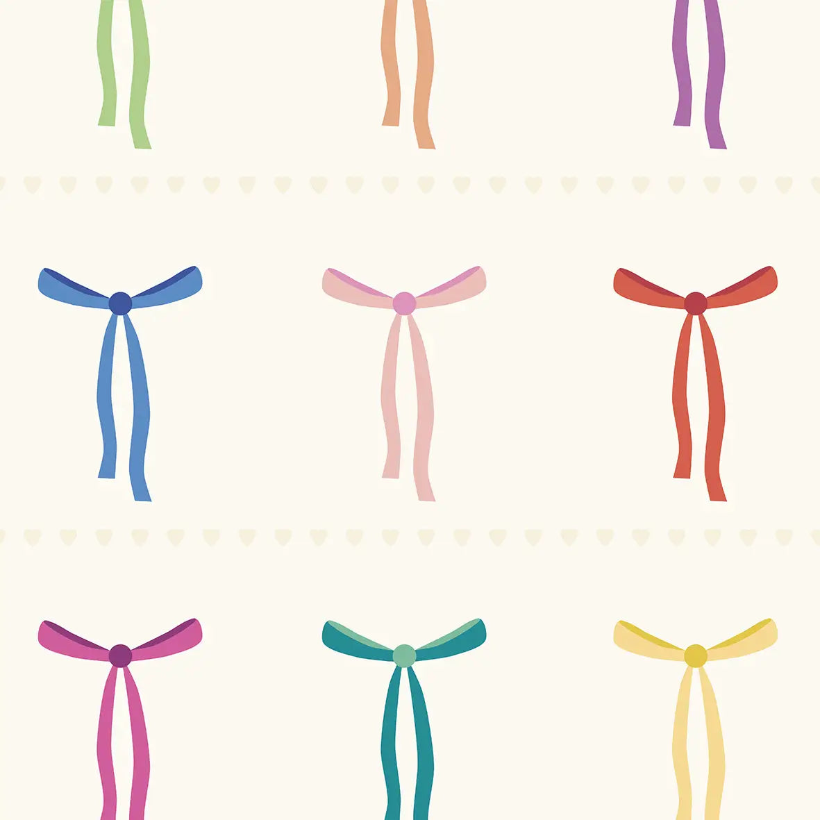Colorful Bows Wallpaper