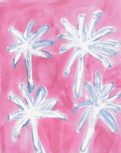 Palm Tree Wallpaper [pink/blue]