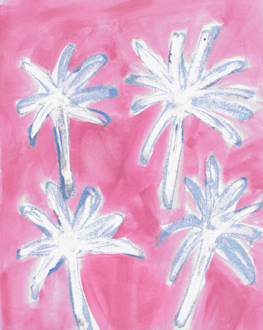 Palm Tree Wallpaper [pink/blue]