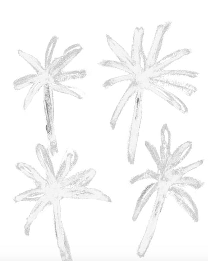 Palm Tree Wallpaper [violet/gray]