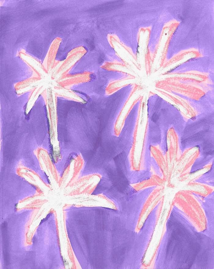 Palm Tree Wallpaper [violet/pink]