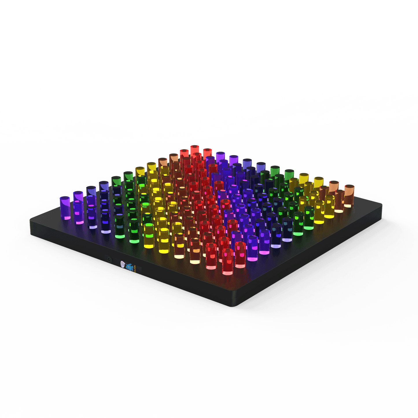 Colorful Mini Lite-Brite board for kids featuring vibrant pegs for creative design and play