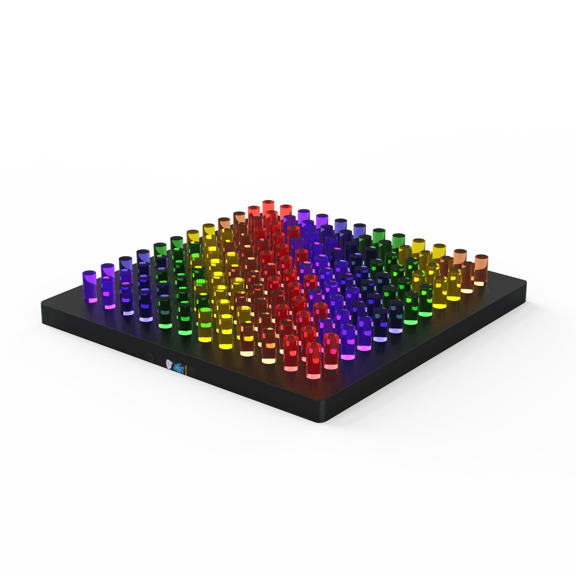 Colorful Mini Lite-Brite board for kids featuring vibrant pegs for creative design and play