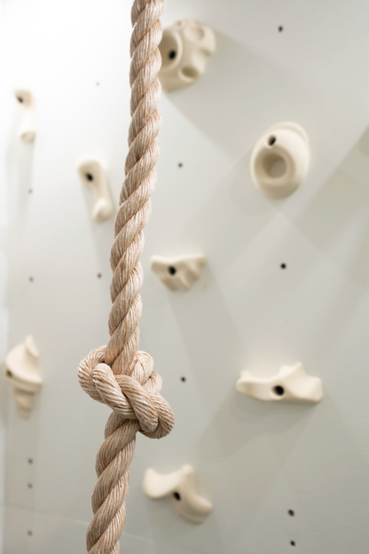 Knotted Climbing Rope - Tan