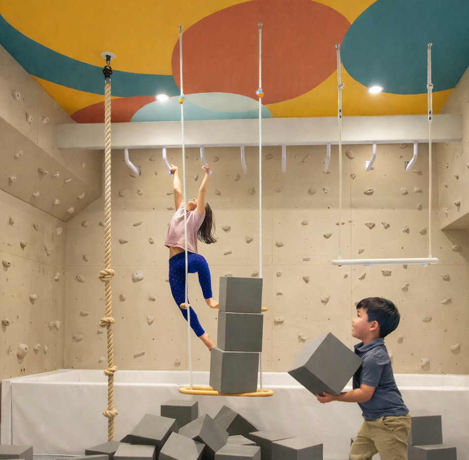 Circular Abstract Ceiling Paper- Smart Playrooms