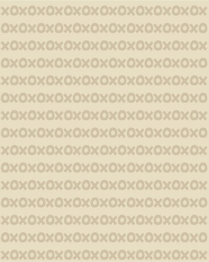 Small XO Cream Inverted