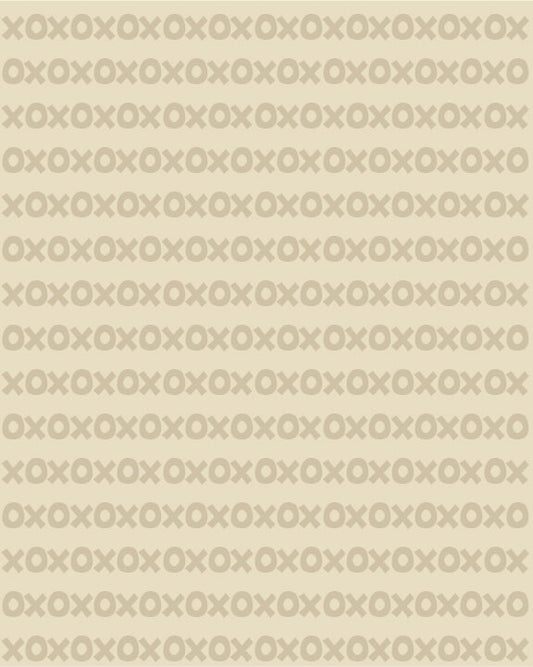 Small XO Cream Inverted