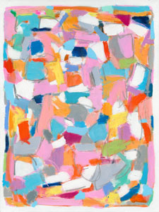 Orange Yellow Blue Wallpaper for Kids Rooms | Colorful abstract Wallpaper
