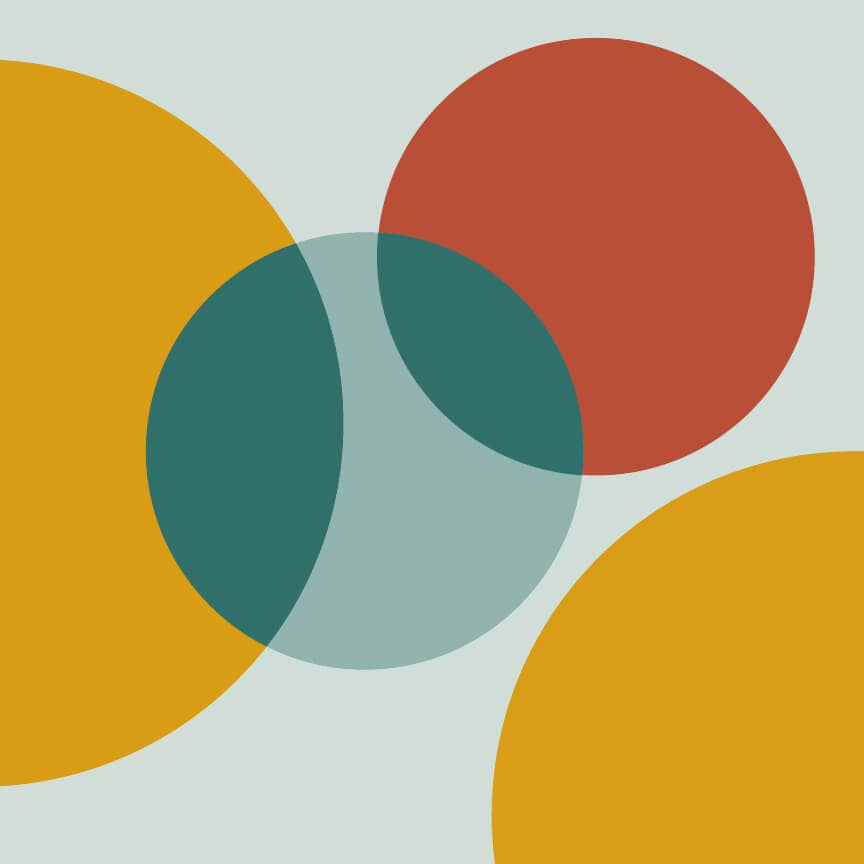 Sur La Mur abstract bubble ceiling wallpaper featuring colorful overlapping circles in modern design