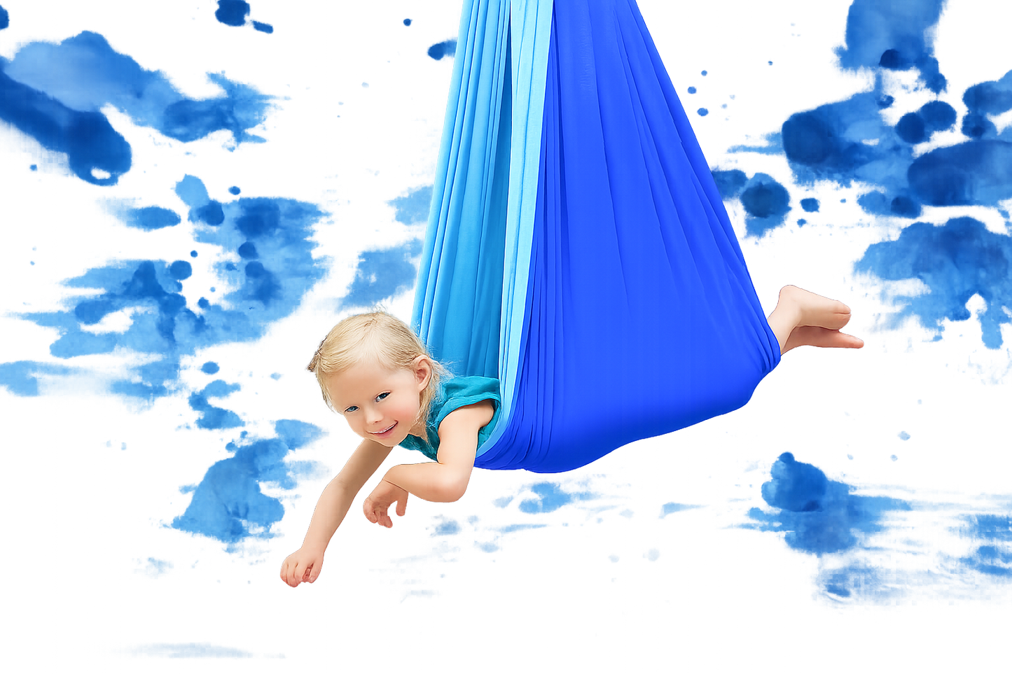 Kids Sensory Indoor Swing | Adjustable Cotton or Lycra Therapy Swing
