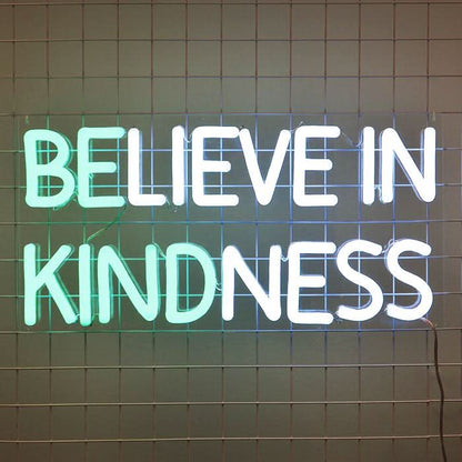 Be Kind + Believe in Kindness Neon Sign - Smart Playrooms