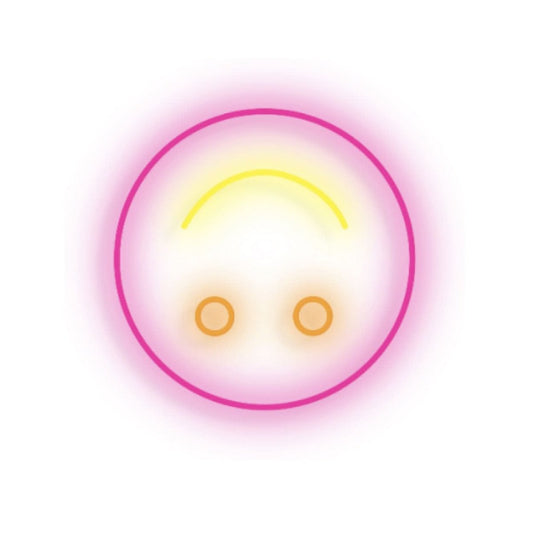 Be Yourself Smiley Face Neon Sign - Smart Playrooms