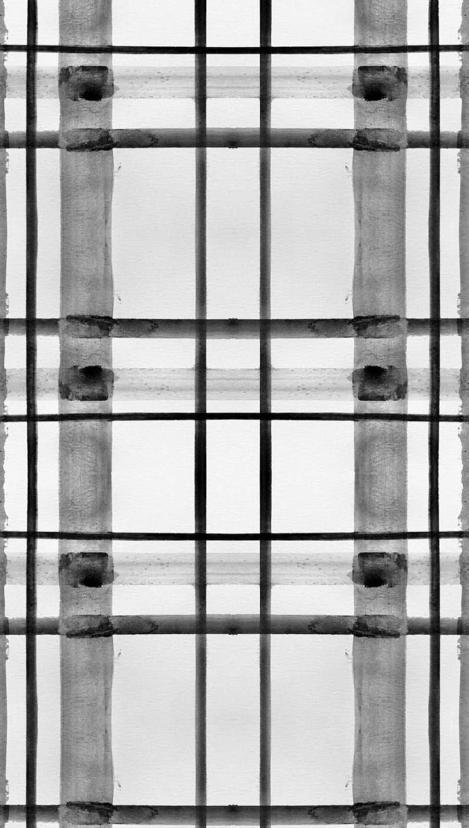 Black Plaid Wallpaper - Smart Playrooms