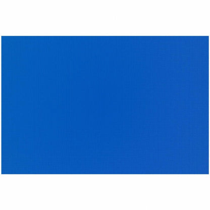 Bright blue brick building board for kids designed for creative STEM activities and building projects