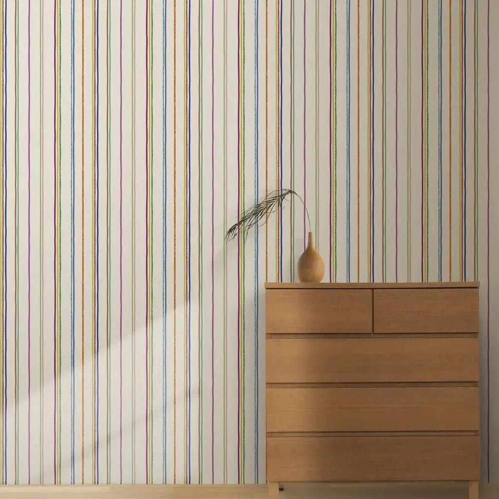 Color Stripers Wallpaper - Smart Playrooms