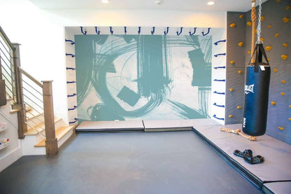 Cara Saven educational playroom wallpaper with abstract design for creative learning spaces