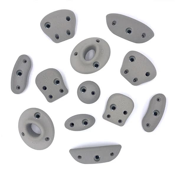 Exclusive Designer Smooth Move Rock Wall Hold Set | One Color | Bolt on AND Screw On - Smart Playrooms