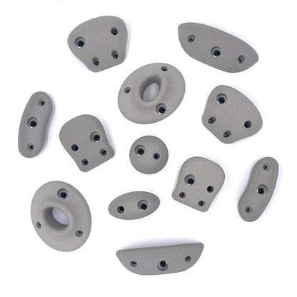 Exclusive Designer Smooth Move Rock Wall Hold Set | One Color | Bolt on AND Screw On - Smart Playrooms