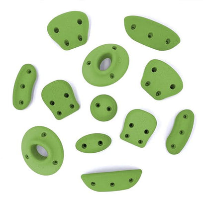 Exclusive Designer Smooth Move Rock Wall Hold Set | One Color | Bolt on AND Screw On - Smart Playrooms